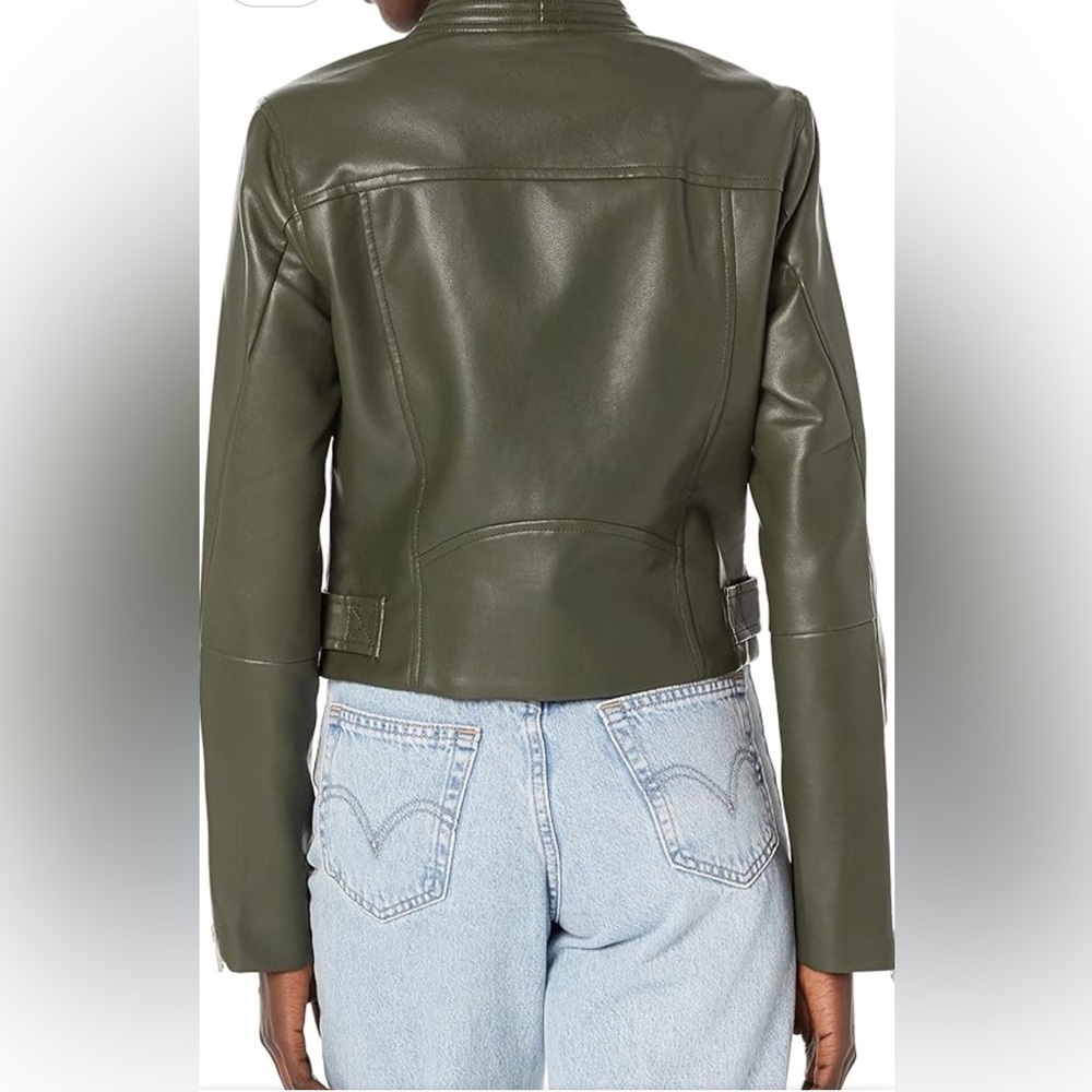 BLANK NYC Green Quilted Moto Jacket NWT Size small - Picture 2 of 10